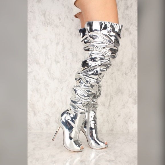 Mercury Thigh High Boots - Picture 3 of 5